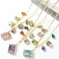 Lavender Milky Quartz/14kgfネックレス | nenenjewelry