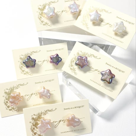 Star Pearl/14kgfピアス＆イヤリング