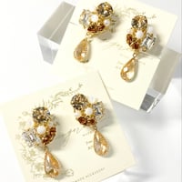 ovale Bijoux/ピアス イヤリング(✤ベージュ)
