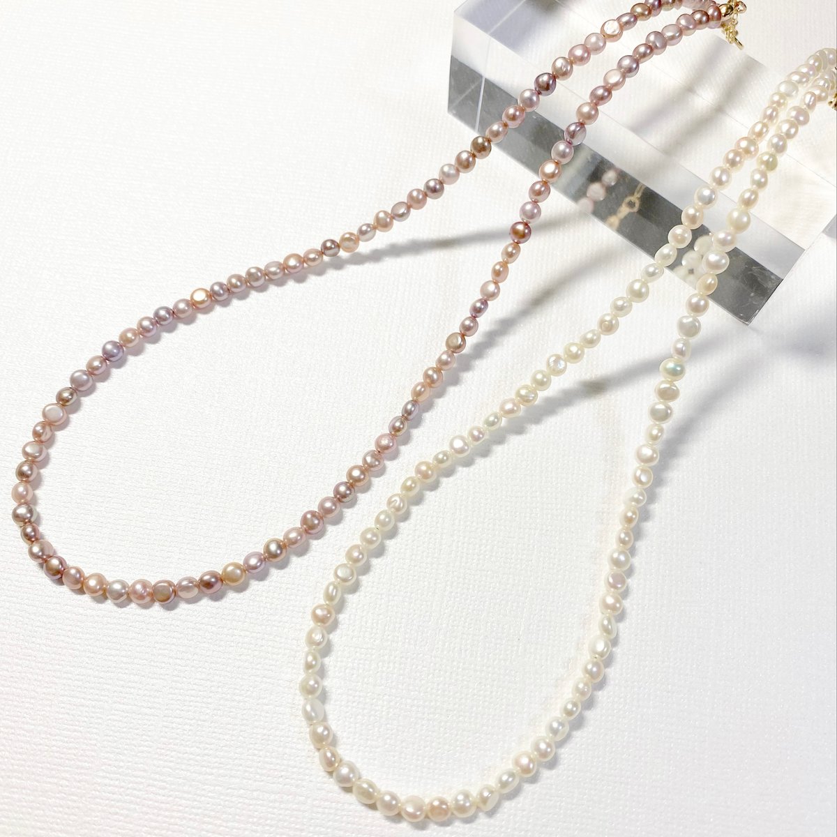 Mini Button Pearl/14kgfネックレス | nenenjewelry