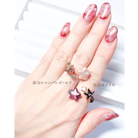 coffret baroque pearl/フォークリング 11号〜12号(✣ゴールドカラー金具)