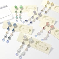 long bijou coffret/ピアス イヤリング (✣シルバーカラー金具)