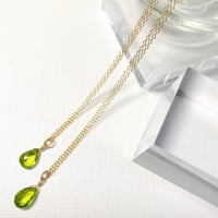 Peridot/14kgfネックレス