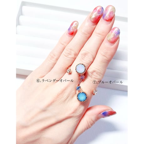 Candy/フォークリング 11号〜12号(✣ゴールドカラー金具)