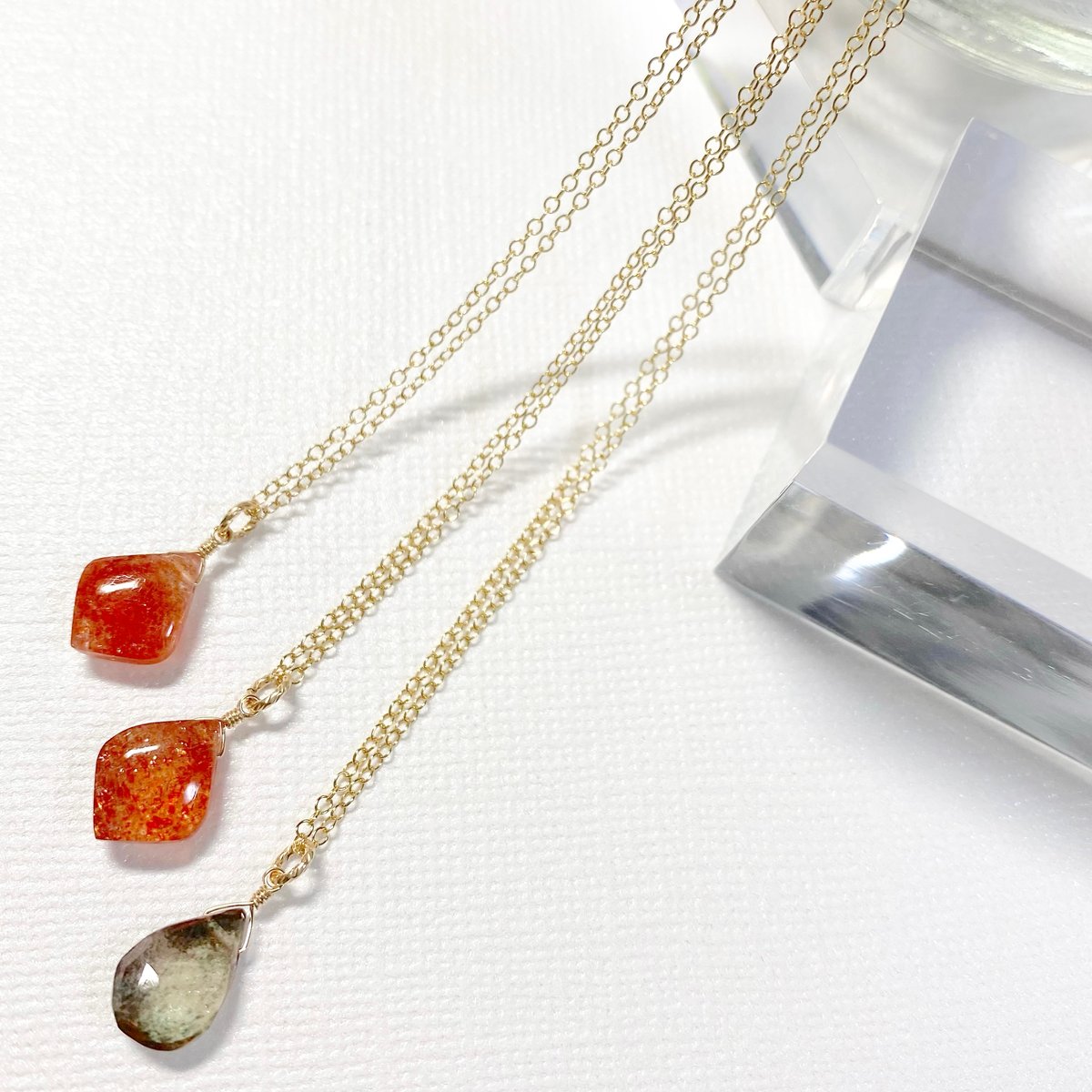 ゴールデンサンストーン 14kgf ペンダントトップ Sun stone/14kgfネックレス | nenenjewelry