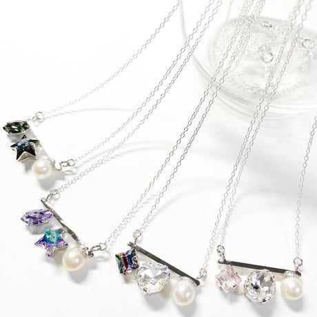 Pearl Bar Bijoux/silver925ネックレス