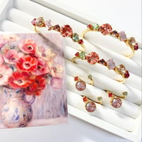 ルノワール〖アネモネ〗/バングル＆キャンディリング(✣ゴールカラー金具 バングル約14cm リング約11号〜12号)