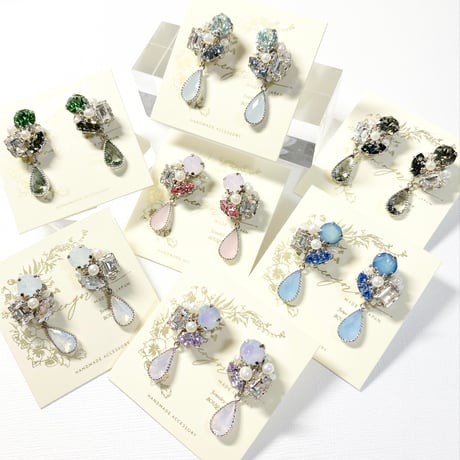 ovale Bijoux/ピアス イヤリング(✤パステルピンク)