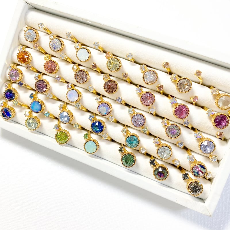 Candy/フォークリング 11号〜12号(✣ゴールドカラー金具) | nenenjewelry