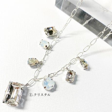 Bijou charm necklace/silver925ネックレス