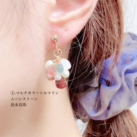 Quartz×Pearl/ピアス イヤリング