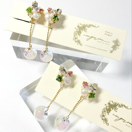 pluie/ピアス イヤリング(✣サクラモチ)