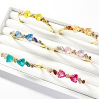 Ribbon bangle/バングル 約14cm (✣ゴールドカラー金具)