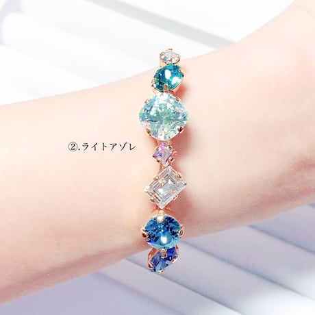 coffret/バングル(✣ゴールドカラー金具 約14cm)