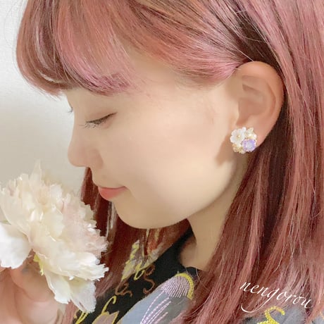 cerisier Bijoux/ピアス イヤリング(✣オーロラクリスタル)