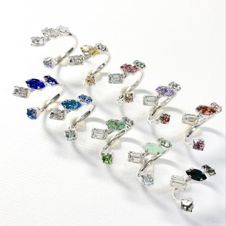 coffret/フォークリング 11号〜12号(✣シルバーカラー金具)