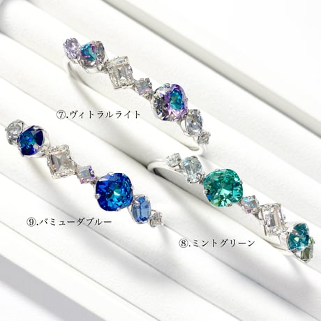 coffret/バングル(✣シルバーカラー金具 約14cm)