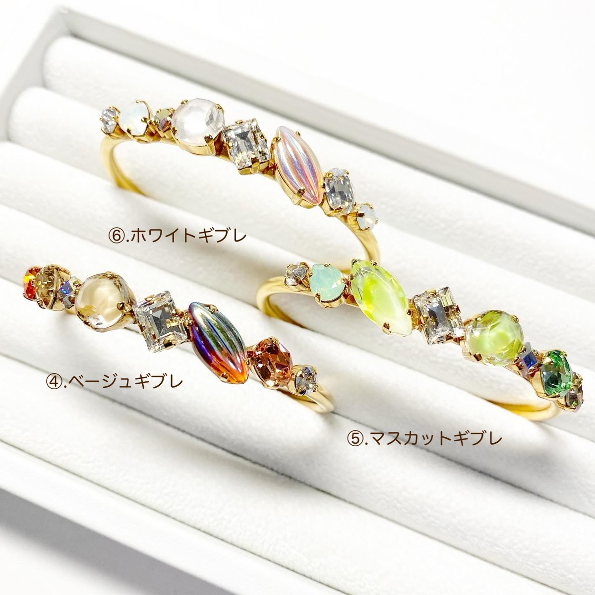 vintage coffret/バングル(✣ゴールドカラー金具 約14cm 