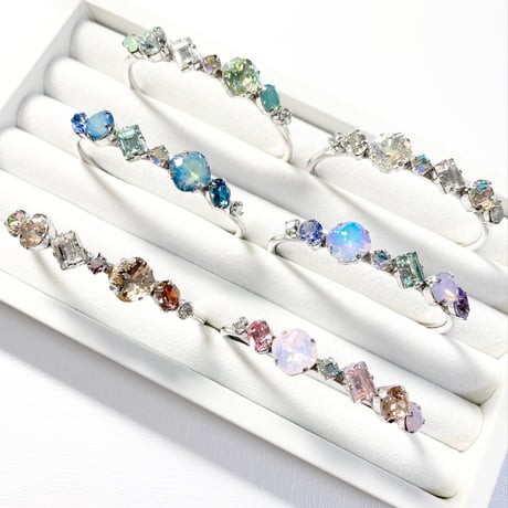 coffret/バングル(✣シルバーカラー金具 約14cm)