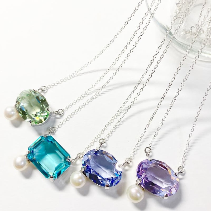 crystal Bijoux/14kgf or silver925ネックレス | nenenj...