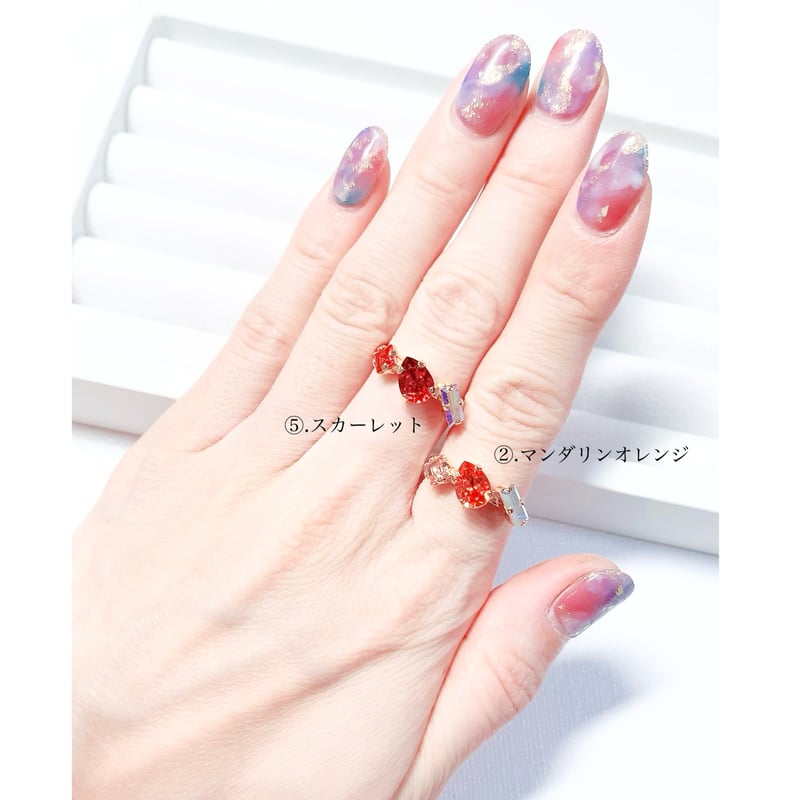 coffret/シングルリング 11号〜12号(✣ゴールドカラー金具) | nenenjewelry