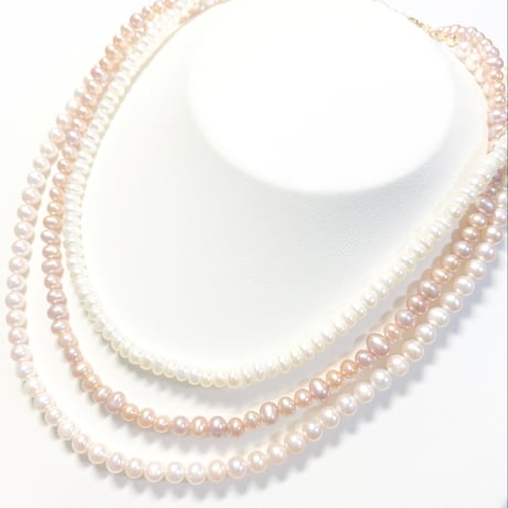 Mini potatoe Pearl/14kgfネックレス