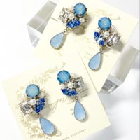 ovale Bijoux/ピアス イヤリング(✤パステルブルー)