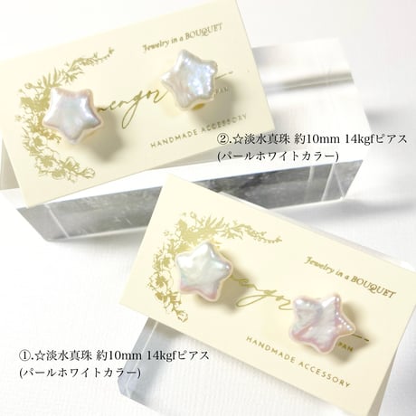 Star Pearl/14kgfピアス＆イヤリング