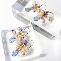 Mystic Quartz×Pearl/ピアス イヤリング | nenenjewelry