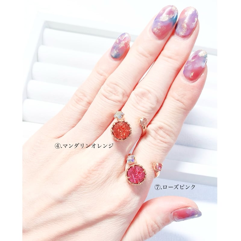 Candy/フォークリング 11号〜12号(✣ゴールドカラー金具) | nenenjewelry