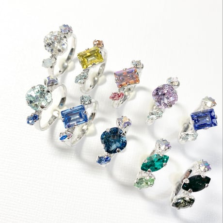 coffret/シングルリング11号〜 12号(✣シルバーカラー金具)