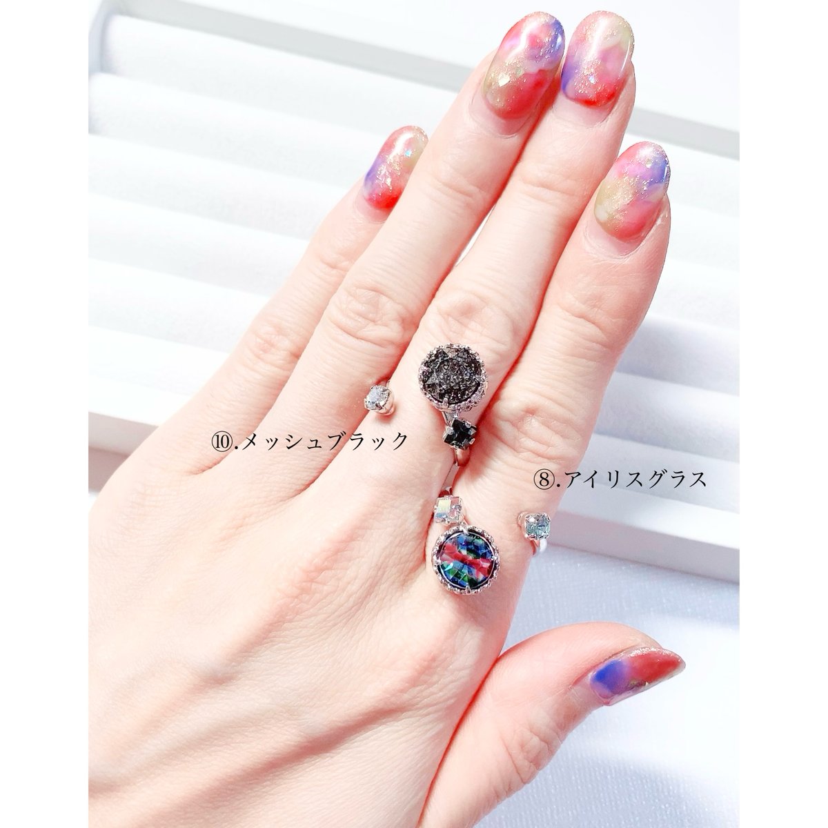 Candy/フォークリング 11号〜12号(✣シルバーカラー金具) | nenenjewelry