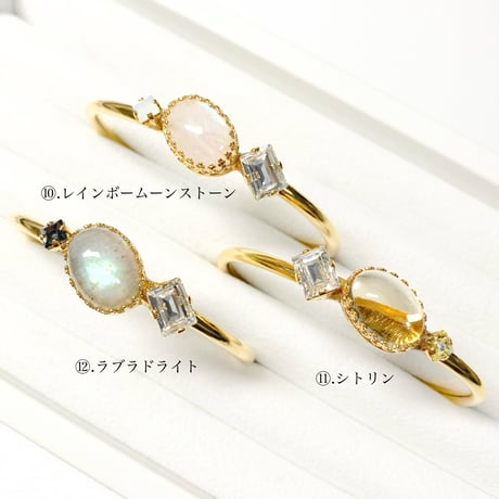 coffret gemstones/バングル(✣ゴールドカラー金具 約14cm)
