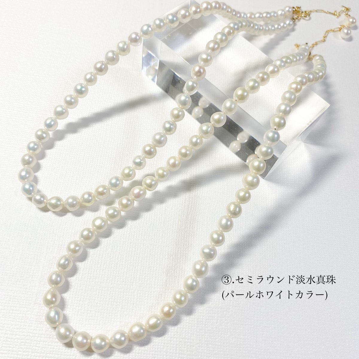 Circle Pearl/14kgfネックレス | nenenjewelry