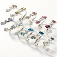 coffret gemstones/フォークリング 11号〜12号(✣シルバーカラー金具)