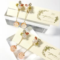 pluie/ピアス イヤリング(✣ピーチピンク)