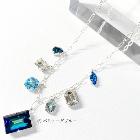 Bijou charm necklace/silver925ネックレス