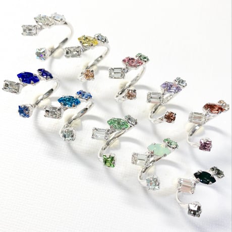 coffret/フォークリング 11号〜12号(✣シルバーカラー金具)