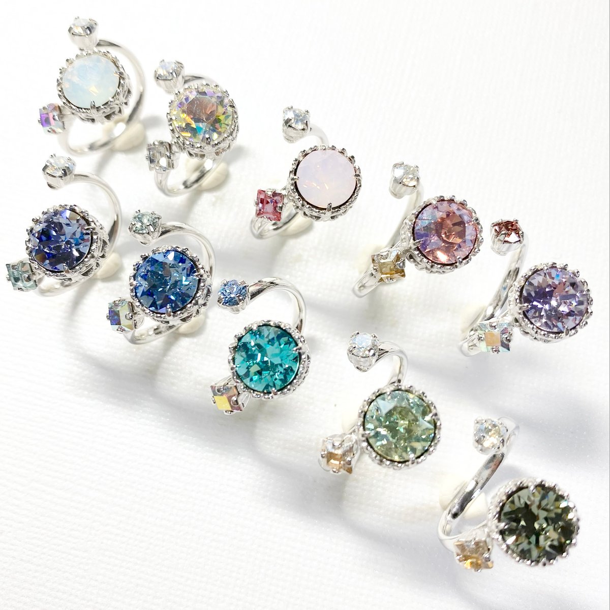 Candy/フォークリング 11号〜12号(✣シルバーカラー金具