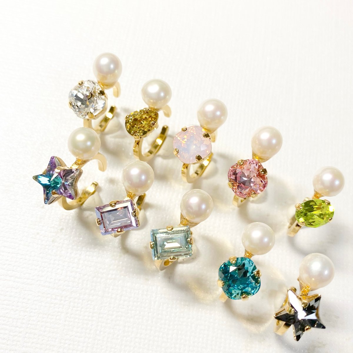 coffret pearl/イヤーカフ(✣ゴールドカラー金具) | nenenjewelry