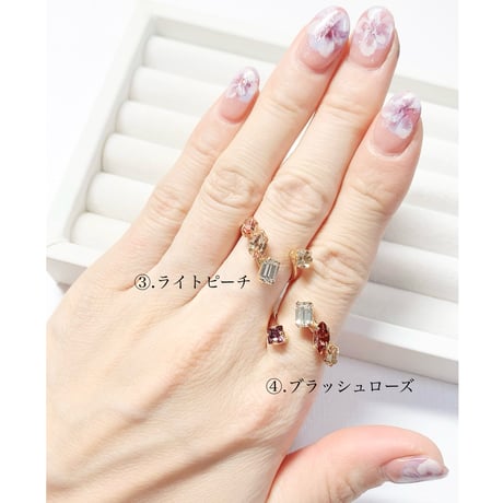 coffret/フォークリング 11号〜12号(✣ゴールドカラー金具)