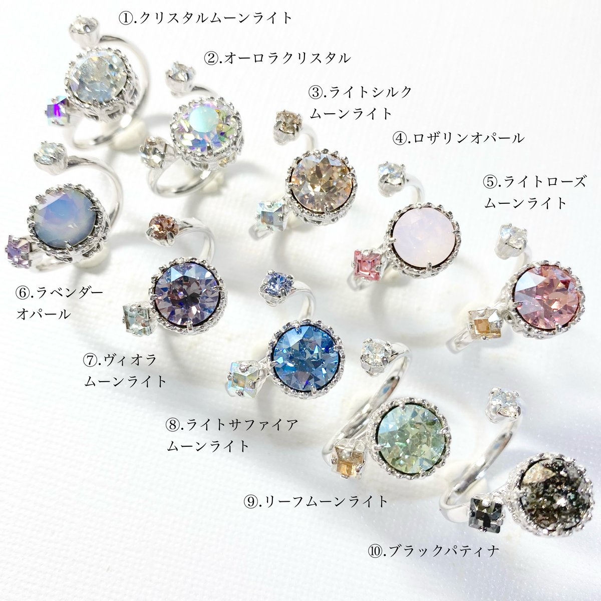 Candy/フォークリング 11号〜12号(✣シルバーカラー金具) | nenenjewelry