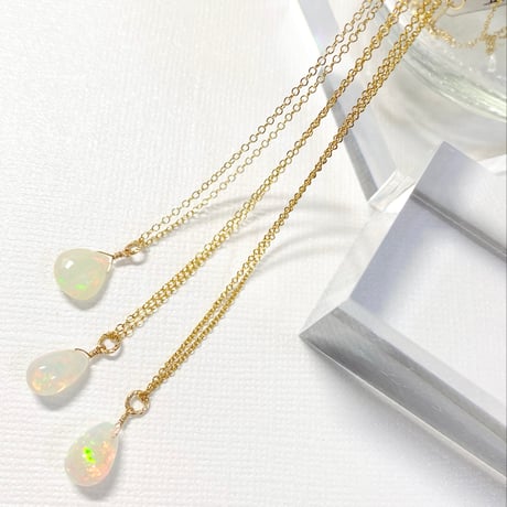 Ethiopia Opal/14kgfネックレス