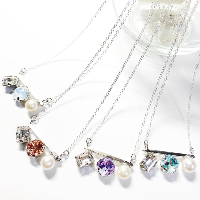 Pearl Bar Bijoux/silver925ネックレス | nenenjewelry