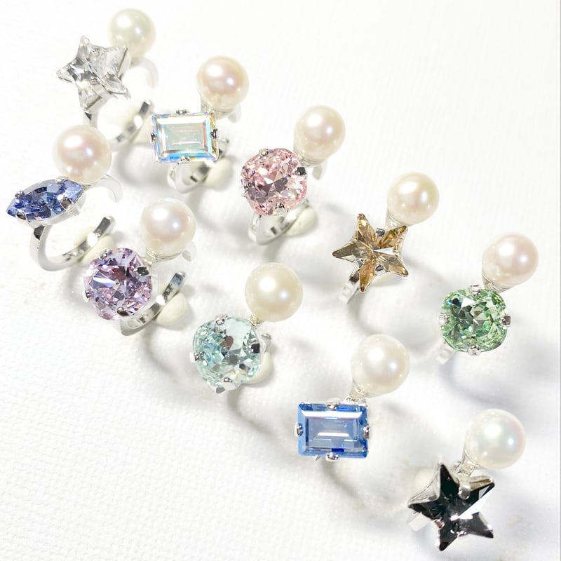 JUTIQU イヤーカフ　パール　シルバー coffret pearl/イヤーカフ(✣シルバーカラー金具) ✤無くなり次第終了