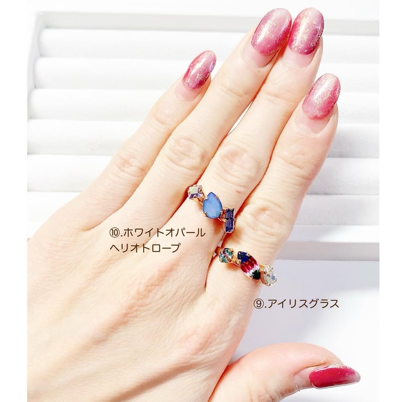 coffret/シングルリング 11号〜12号(✣ゴールドカラー金具) | nenenjewelry