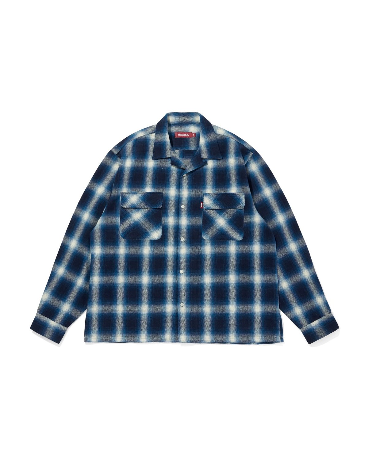 Ombre Check L/S Shirt | HIDE AND SEEK W.S.