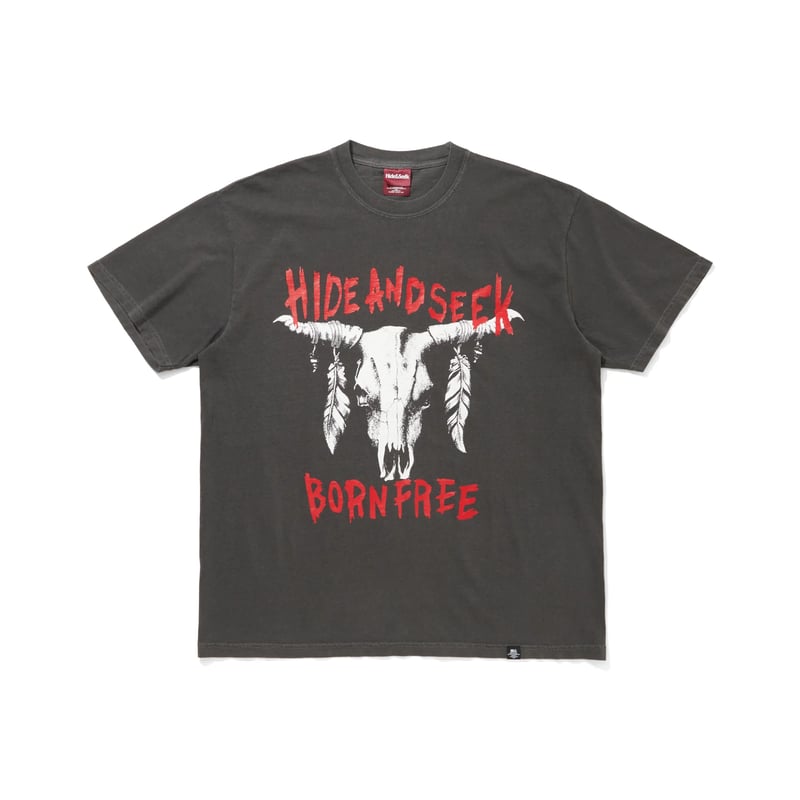 Buffalo Skull S/S Tee(Front) | HIDE AND SEEK W.S
