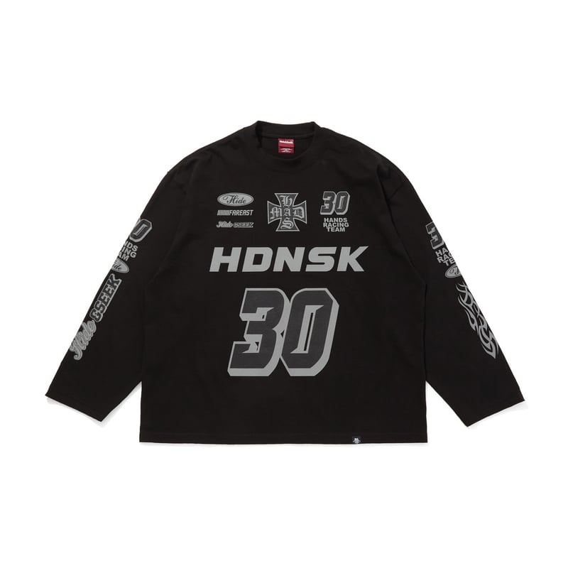 【HIDE AND SEEK】Racing L/S Tee・XLサイズ Racing L/S Tee | HIDE AND SEEK Official Web Shop