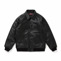 HIDEANDSEEK × Toru Nishiura Leather Varsity Jacket